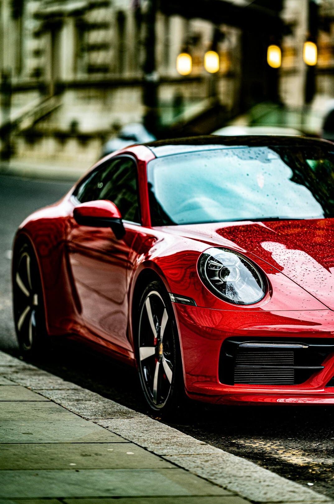 red luxury sports car