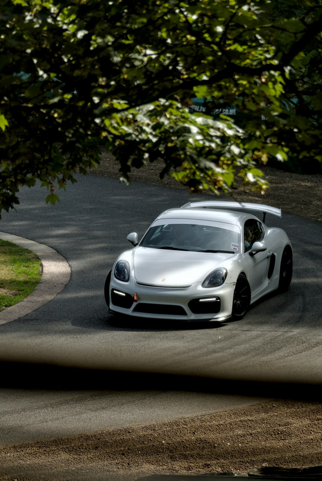 luxury sports car on road